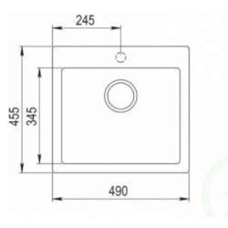 Zlewozmywak Teka LIVO 50 S-TQ SZAROŚĆ ALUMINIUM 40148011